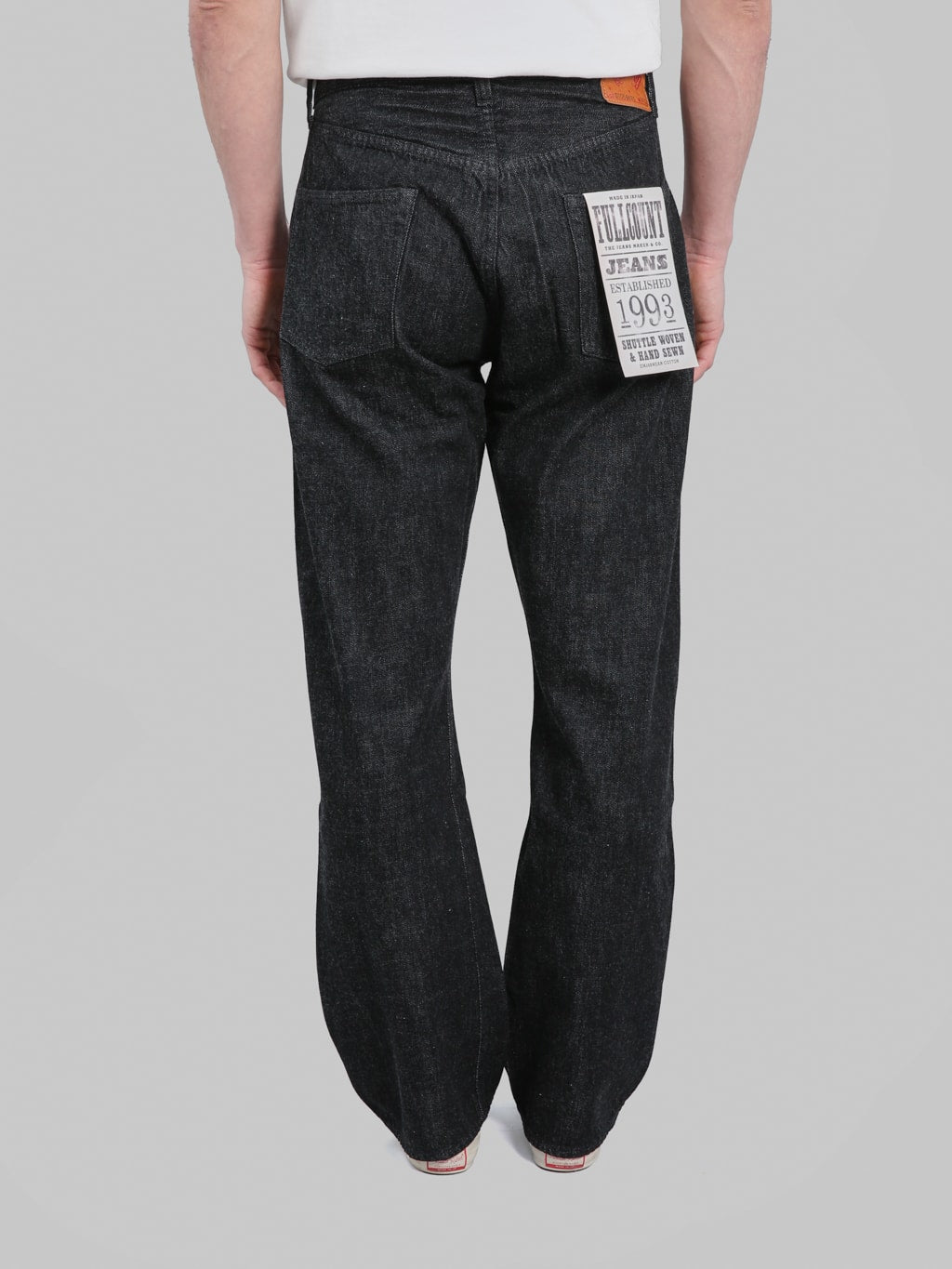 Fullcount 0105BKSS 11.5oz Wide Straight Jeans Black (Super Smooth) - Redcast Heritage Co.