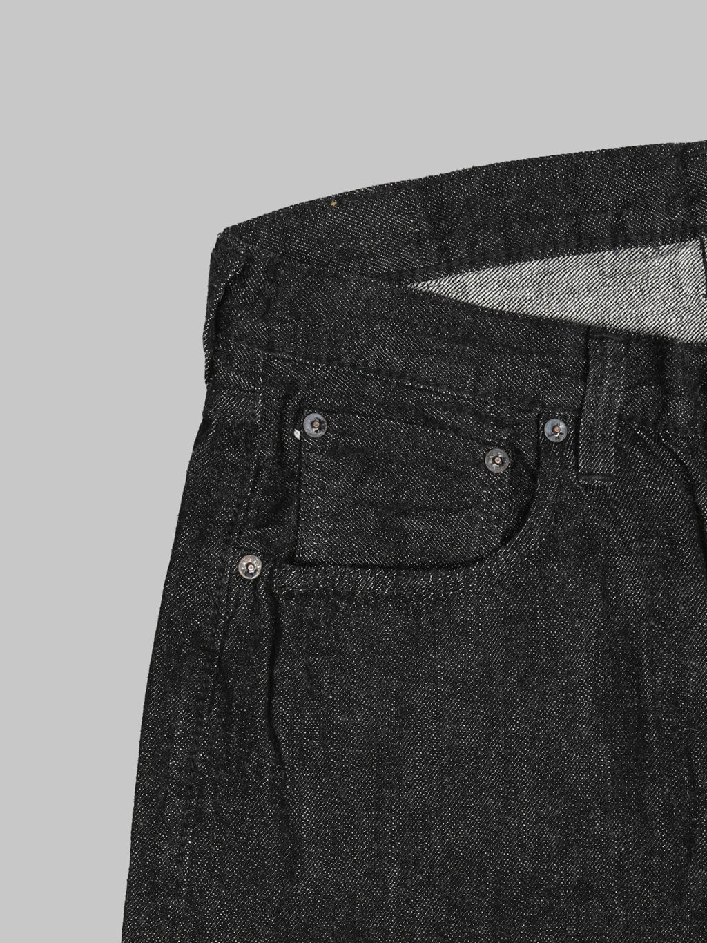 Fullcount 0105BKSS 11.5oz Wide Straight Jeans Black (Super Smooth) - Redcast Heritage Co.