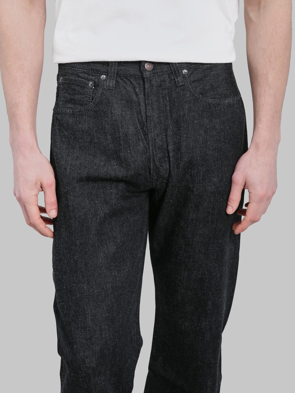 Fullcount 0105BKSS 11.5oz Wide Straight Jeans Black (Super Smooth) - Redcast Heritage Co.