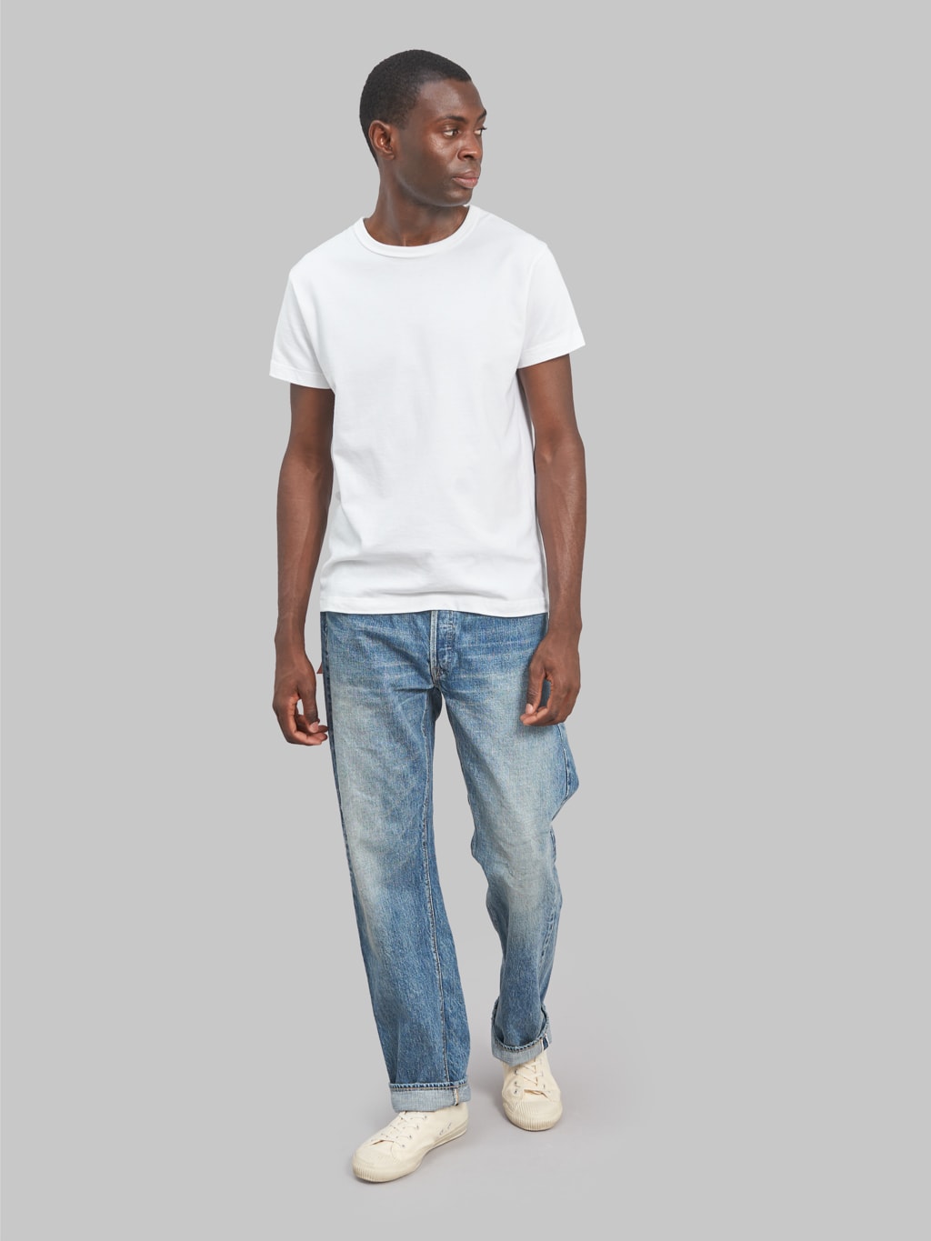 Fullcount 0105 Dartford Jeans Wide – Stonewashed Vintage Selvedge 