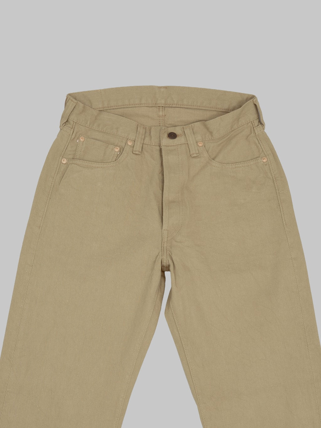 Fullcount 0105BE 12oz Wide Straight Jeans Beige