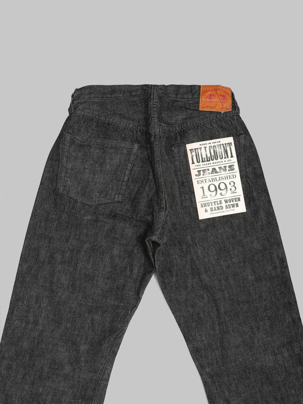 Fullcount 0105BK 13.7oz Wide Straight Black Jeans