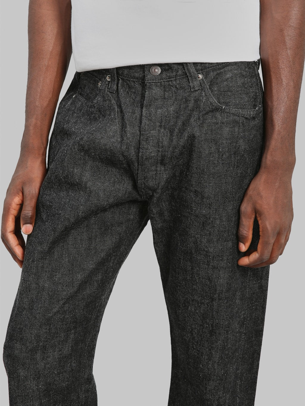 Fullcount 0105BK 13.7oz Wide Straight Black Jeans