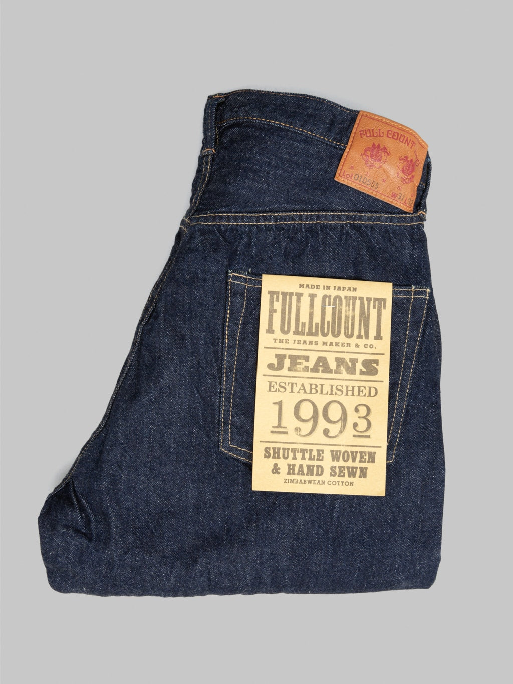 Fullcount 0105SSW Wide Straight Jeans Super Smooth 100 cotton