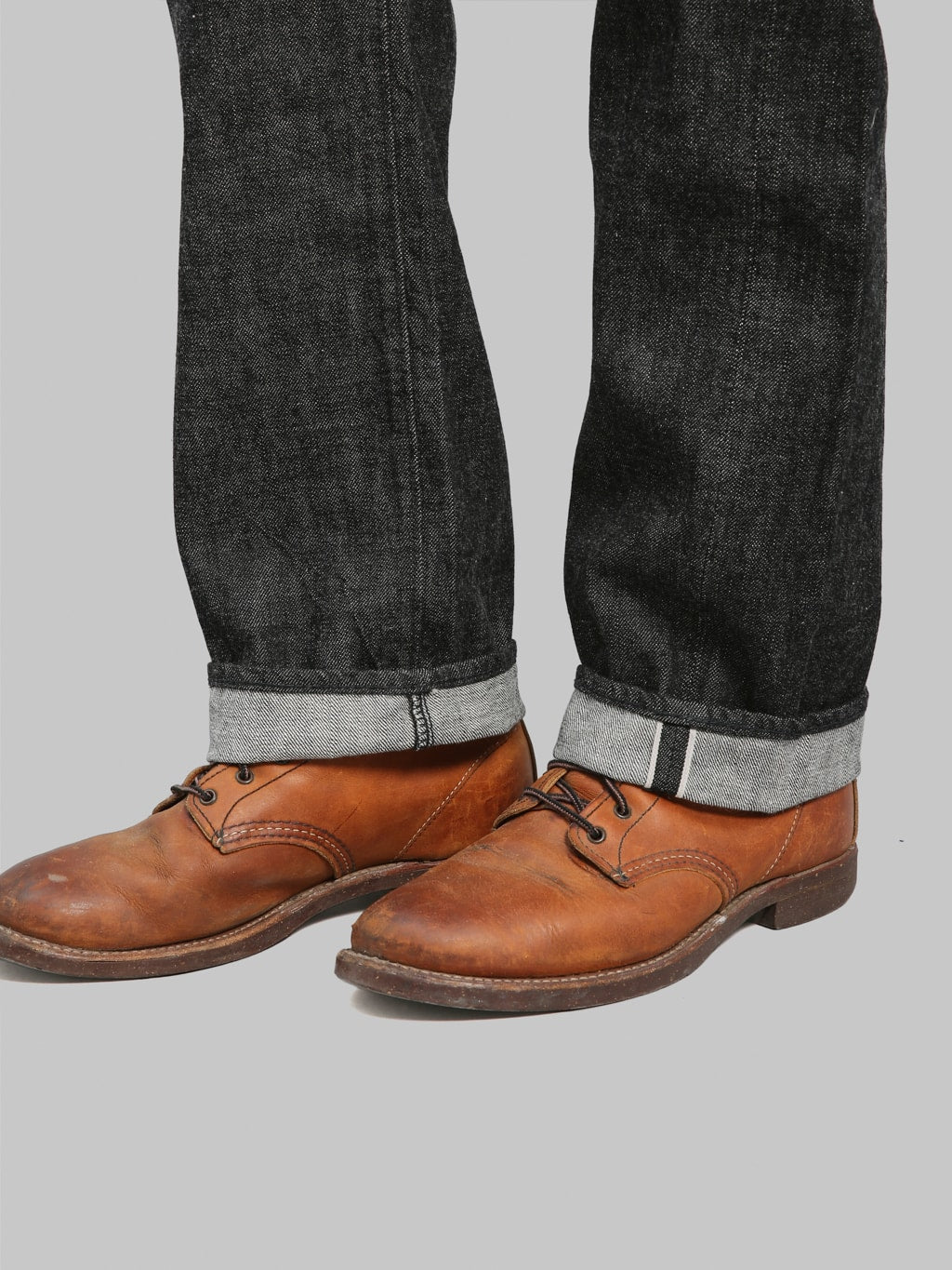 Fullcount 1101BK Regular Straight Black Jeans selvedge