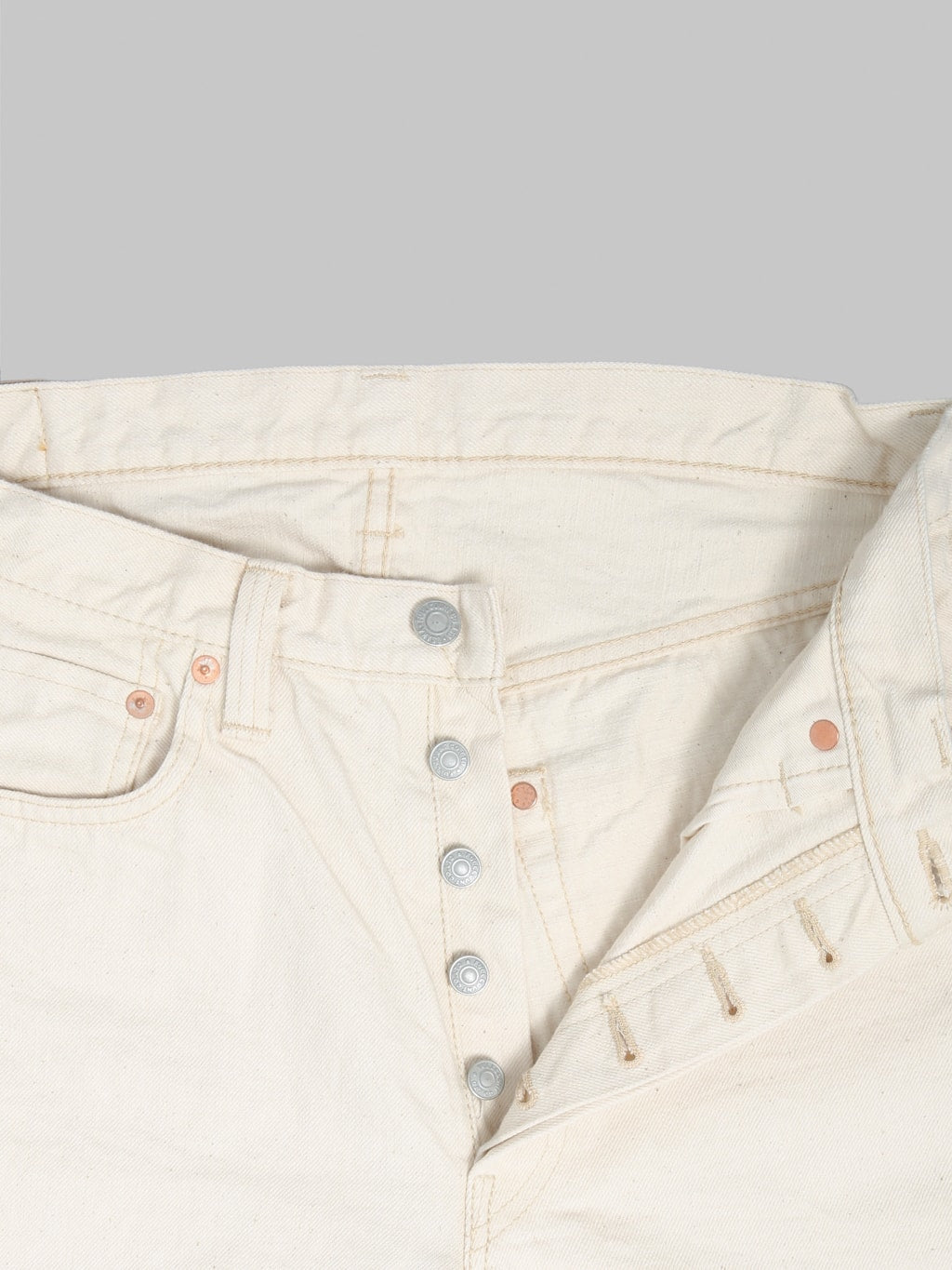 Fullcount 1101EC 13oz Ecru Selvedge Regular Straight Jeans