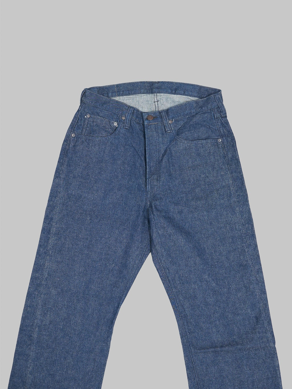 fullcount 1121 duke original selvedge denim super wide jeans front details