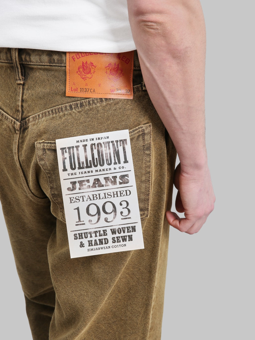 Fullcount 1137CA 13.7 Duke Denim 3 Canvas Super Wide Straight Jeans - Redcast Heritage Co.
