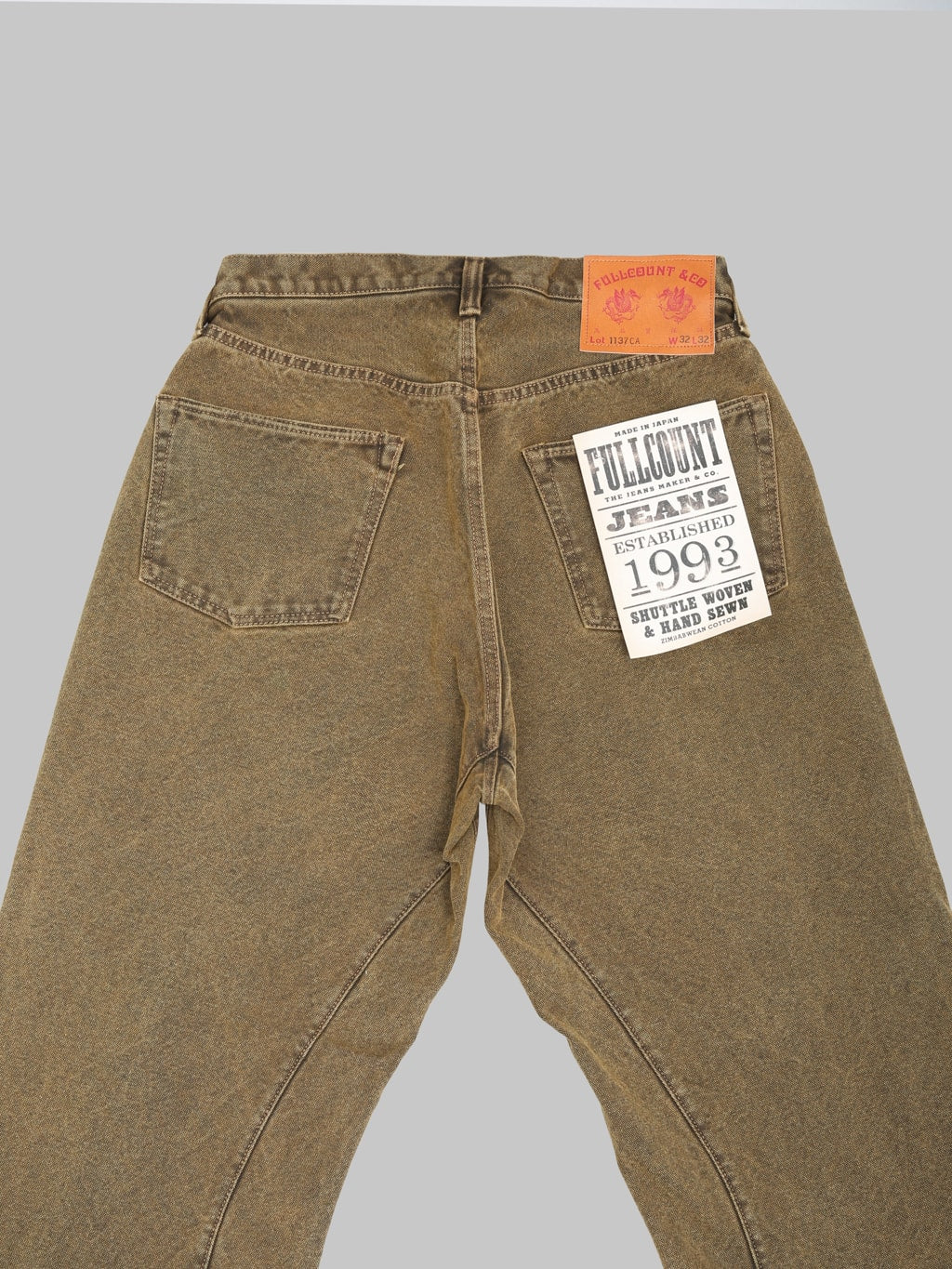 Fullcount 1137CA 13.7 Duke Denim 3 Canvas Super Wide Straight Jeans - Redcast Heritage Co.