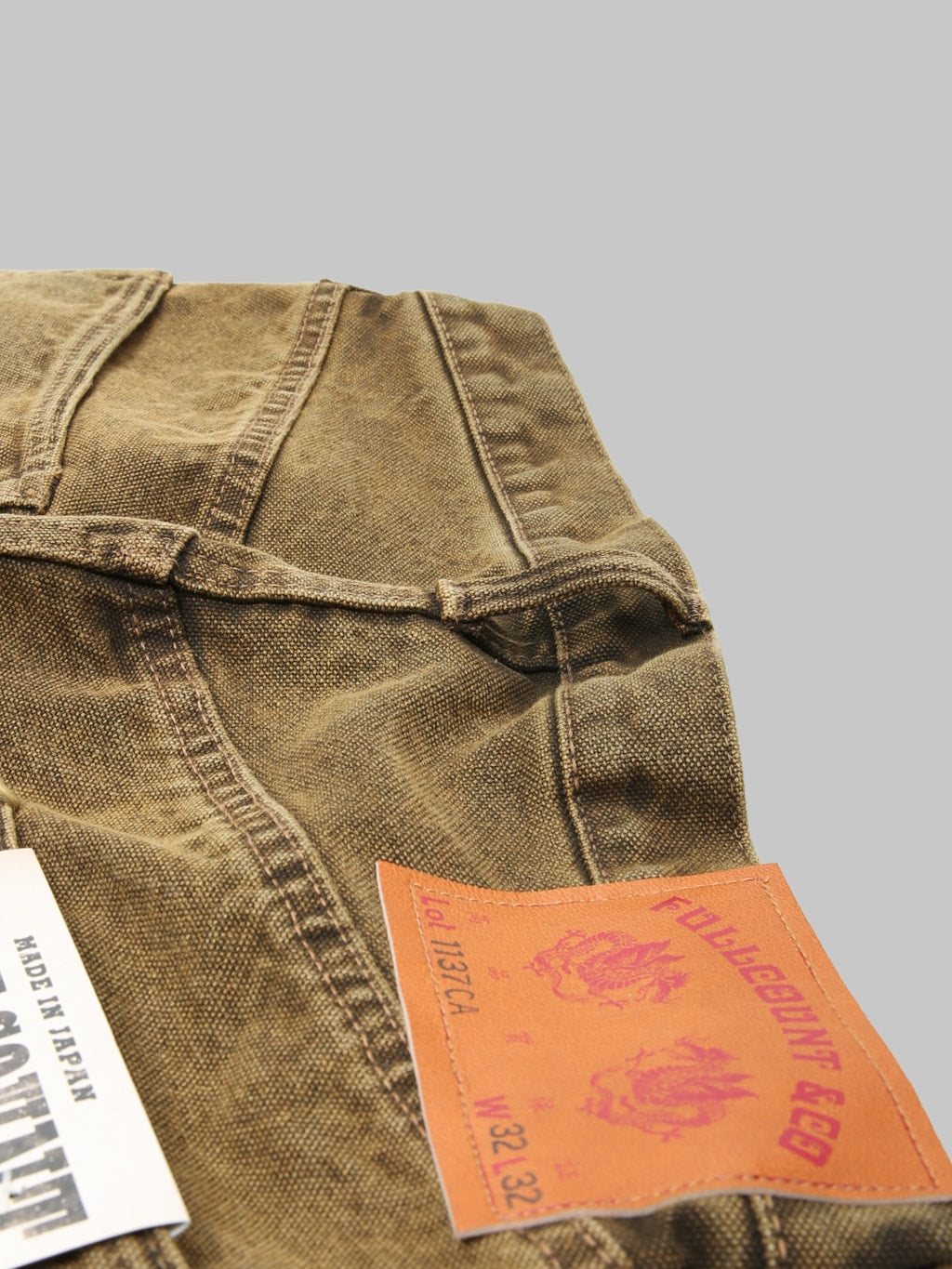 Fullcount 1137CA 13.7 Duke Denim 3 Canvas Super Wide Straight Jeans - Redcast Heritage Co.