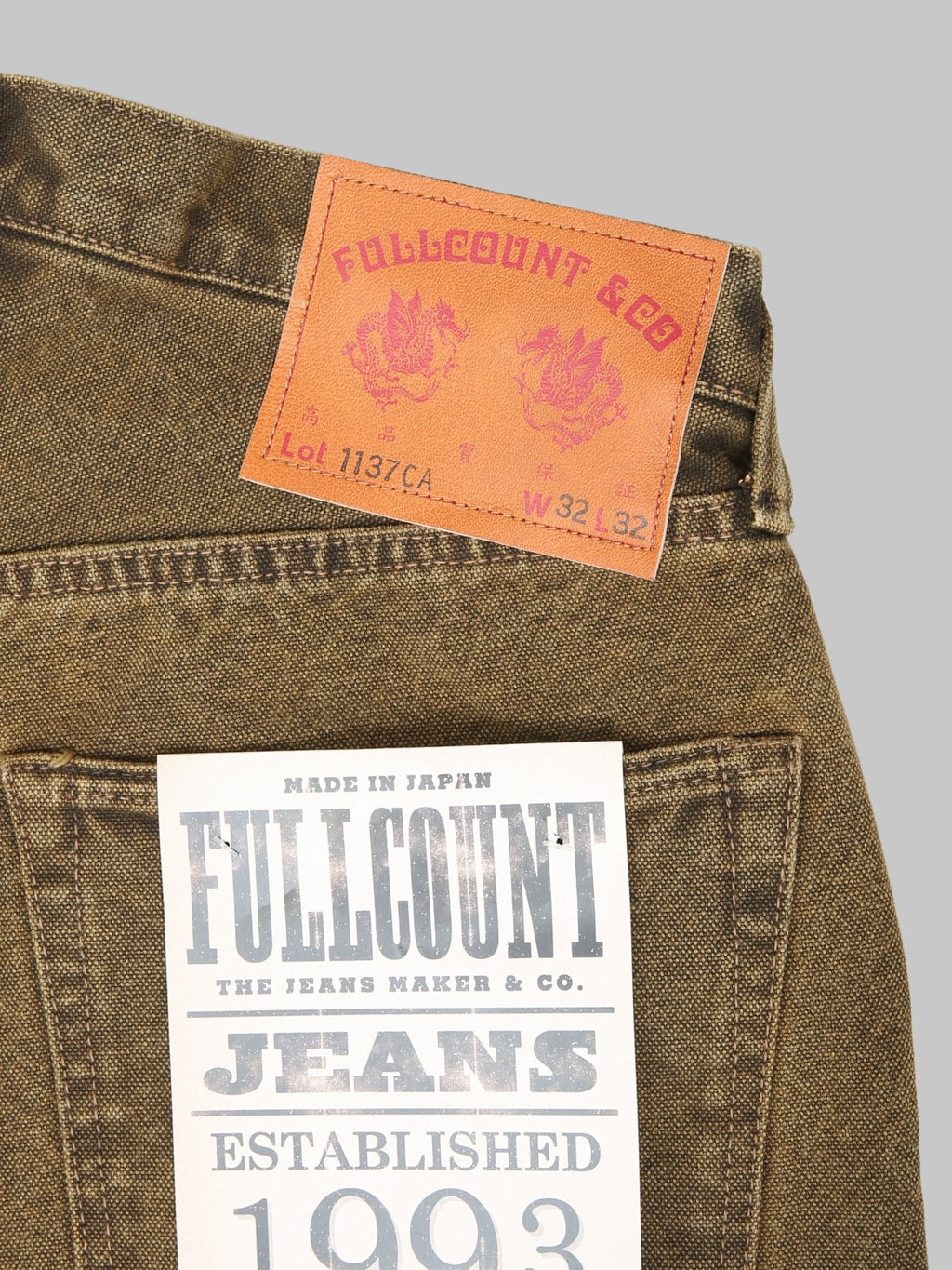 Fullcount 1137CA 13.7 Duke Denim 3 Canvas Super Wide Straight Jeans - Redcast Heritage Co.