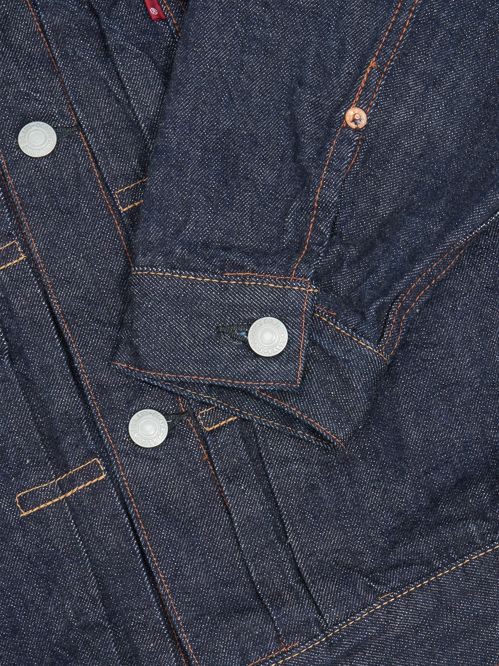 fullcount 2102 type 2 denim jacket selvedge cuff