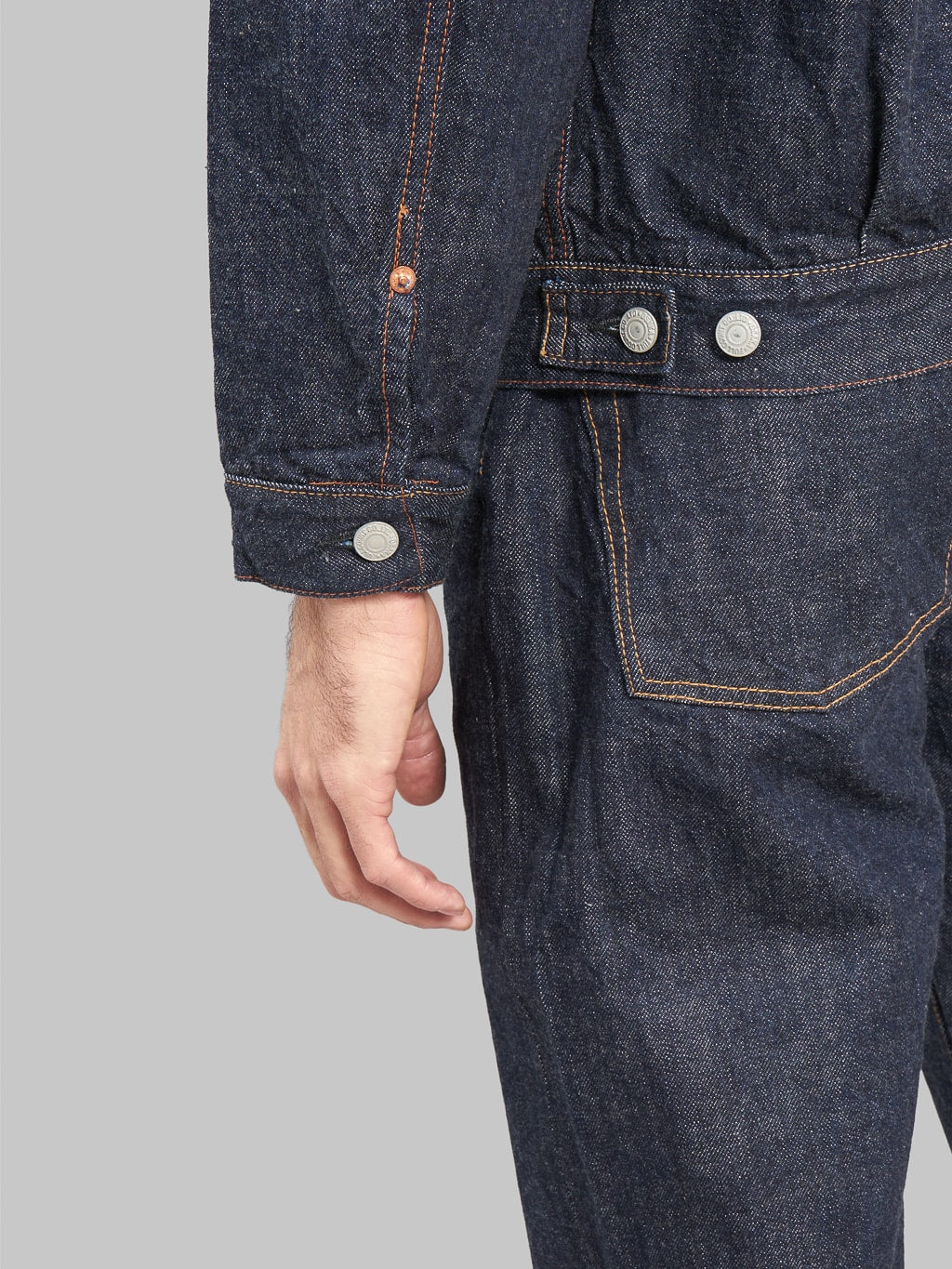 fullcount 2102 type 2 denim jacket selvedge rivets