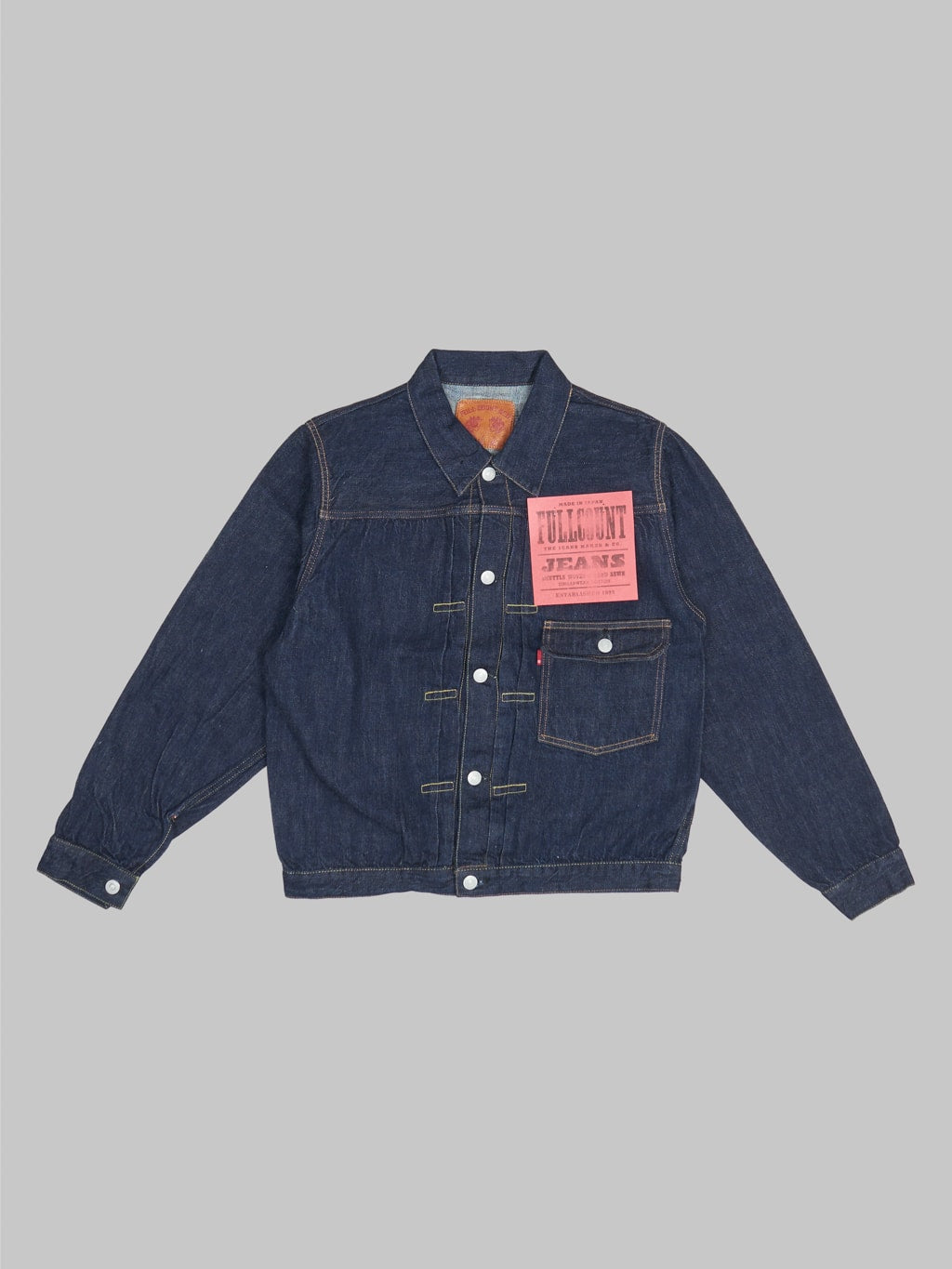 fullcount 2107 type 1 denim jacket selvedge denim front