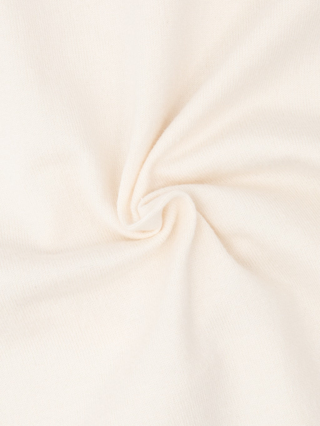 Fullcount 5222 Flat Seam Heavyweight TShirt Ecru cotton fabric
