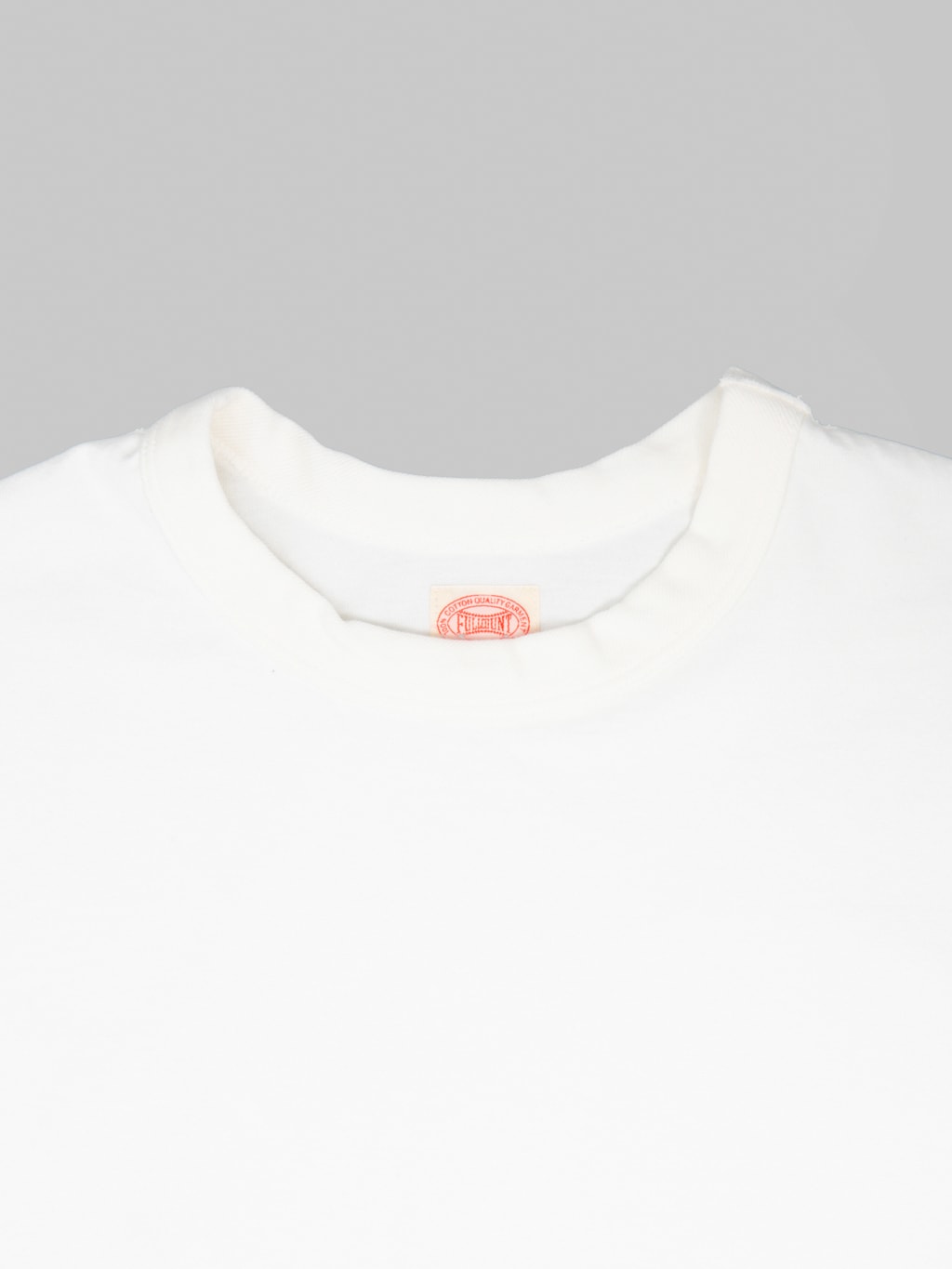 Fullcount 5222 Flat Seam Heavyweight TShirt White collar