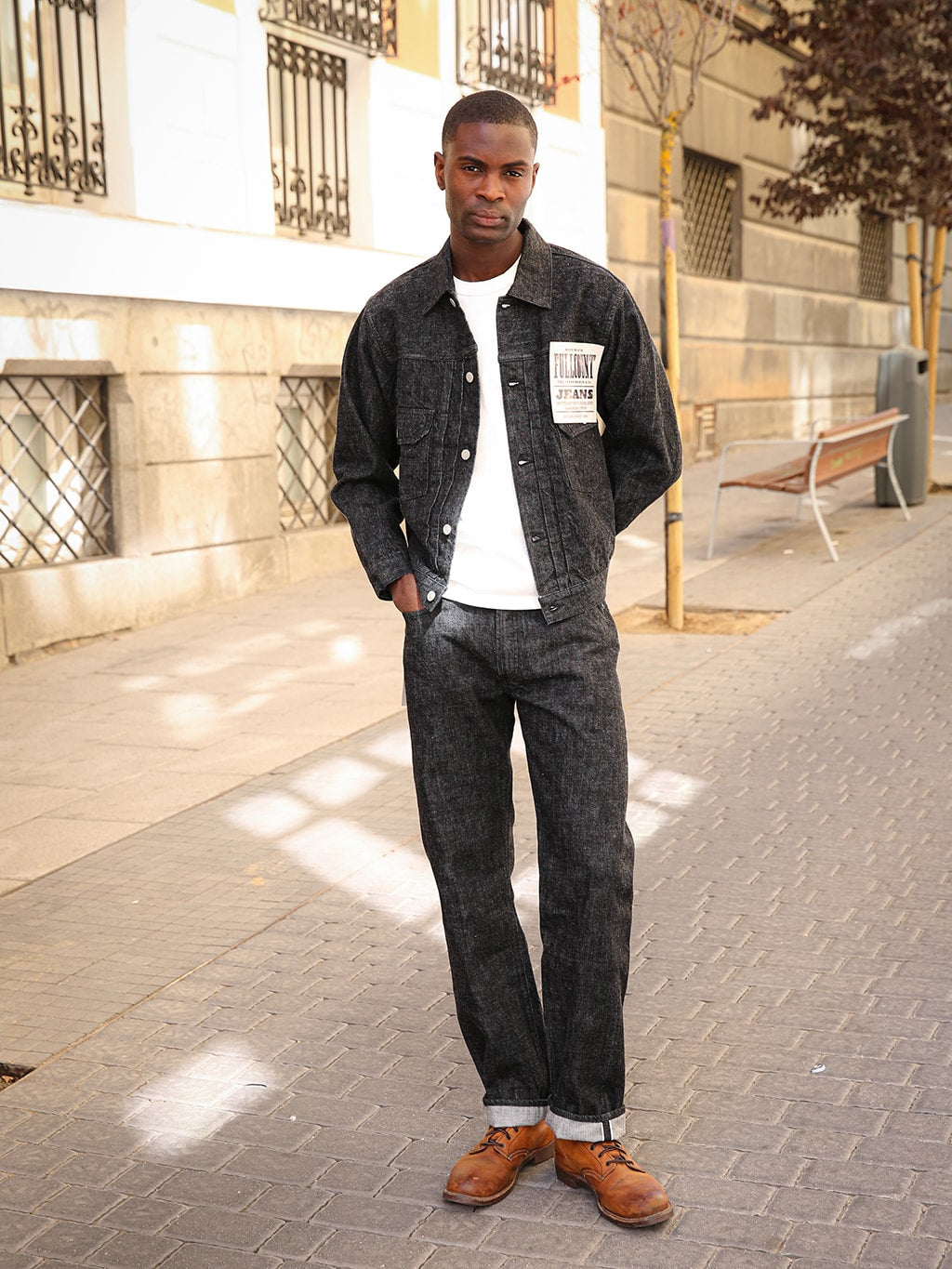 Fullcount 2102BK 13.7oz Type II Black Denim Jacket