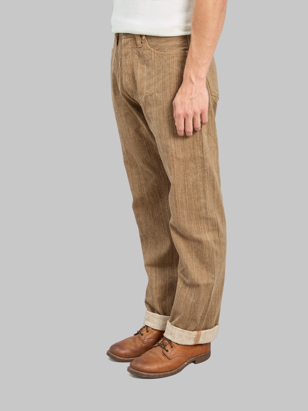 Graph Zero 13oz "Natural Dyeing Kakishibu" Regular Straight Jeans