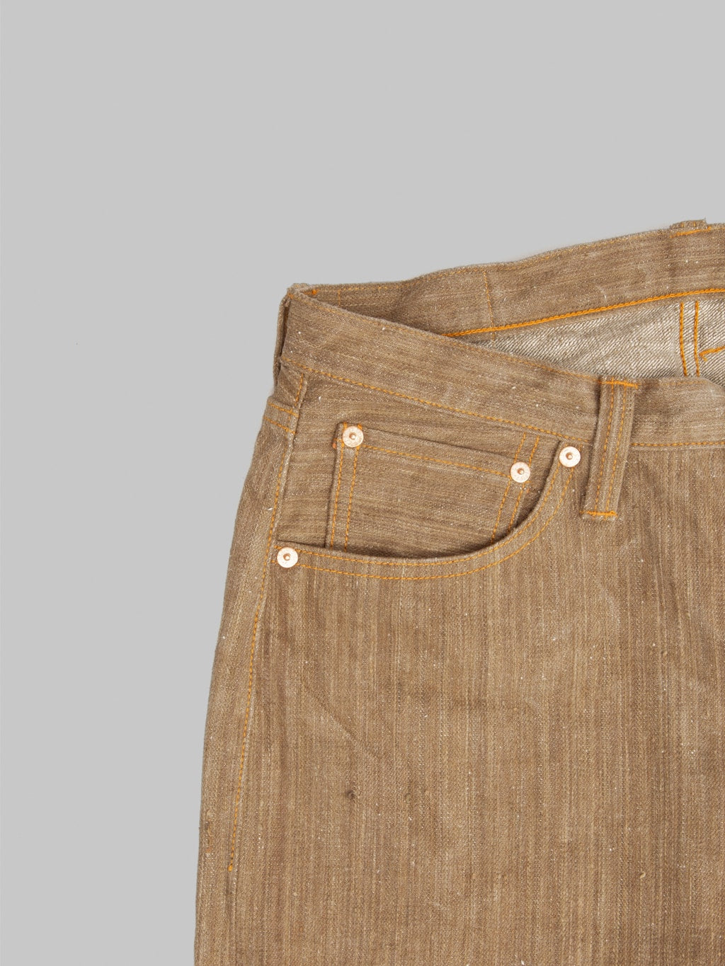 Graph Zero 13oz "Natural Dyeing Kakishibu" Regular Straight Jeans