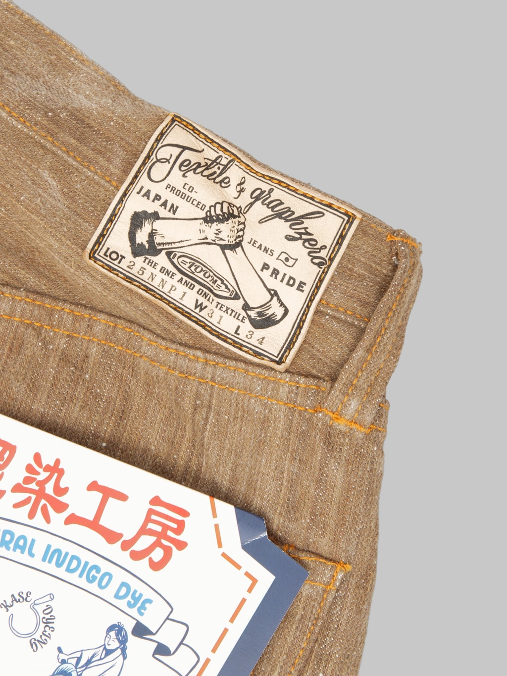 Graph Zero 13oz "Natural Dyeing Kakishibu" Regular Straight Jeans