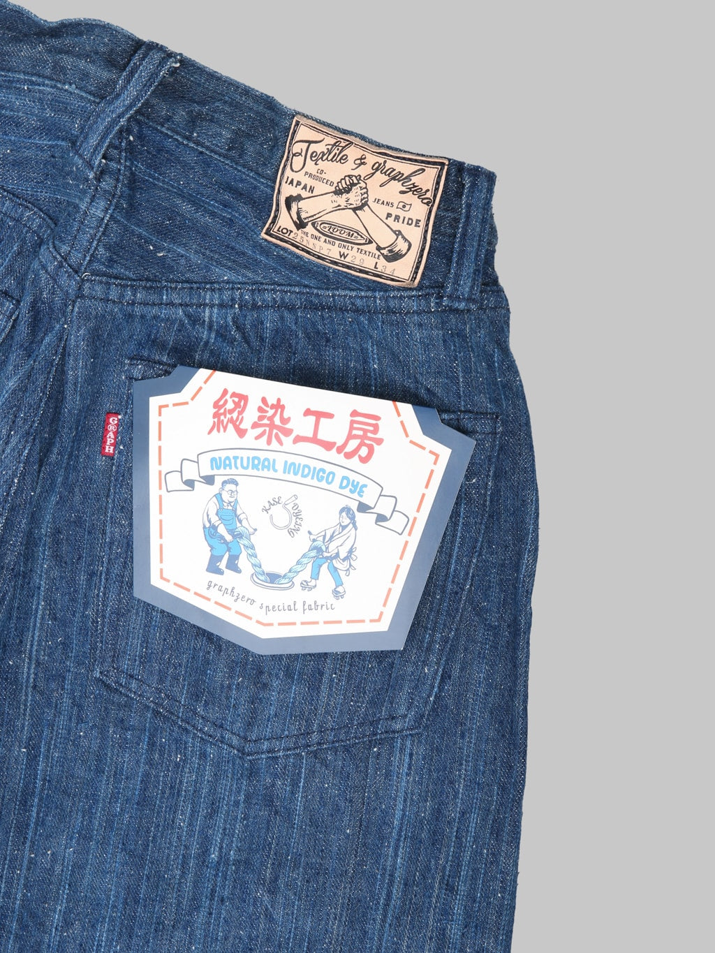 Graph Zero 13oz "Natural Dyeing Natural Indigo" Regular Straight Jeans - Redcast Heritage Co.