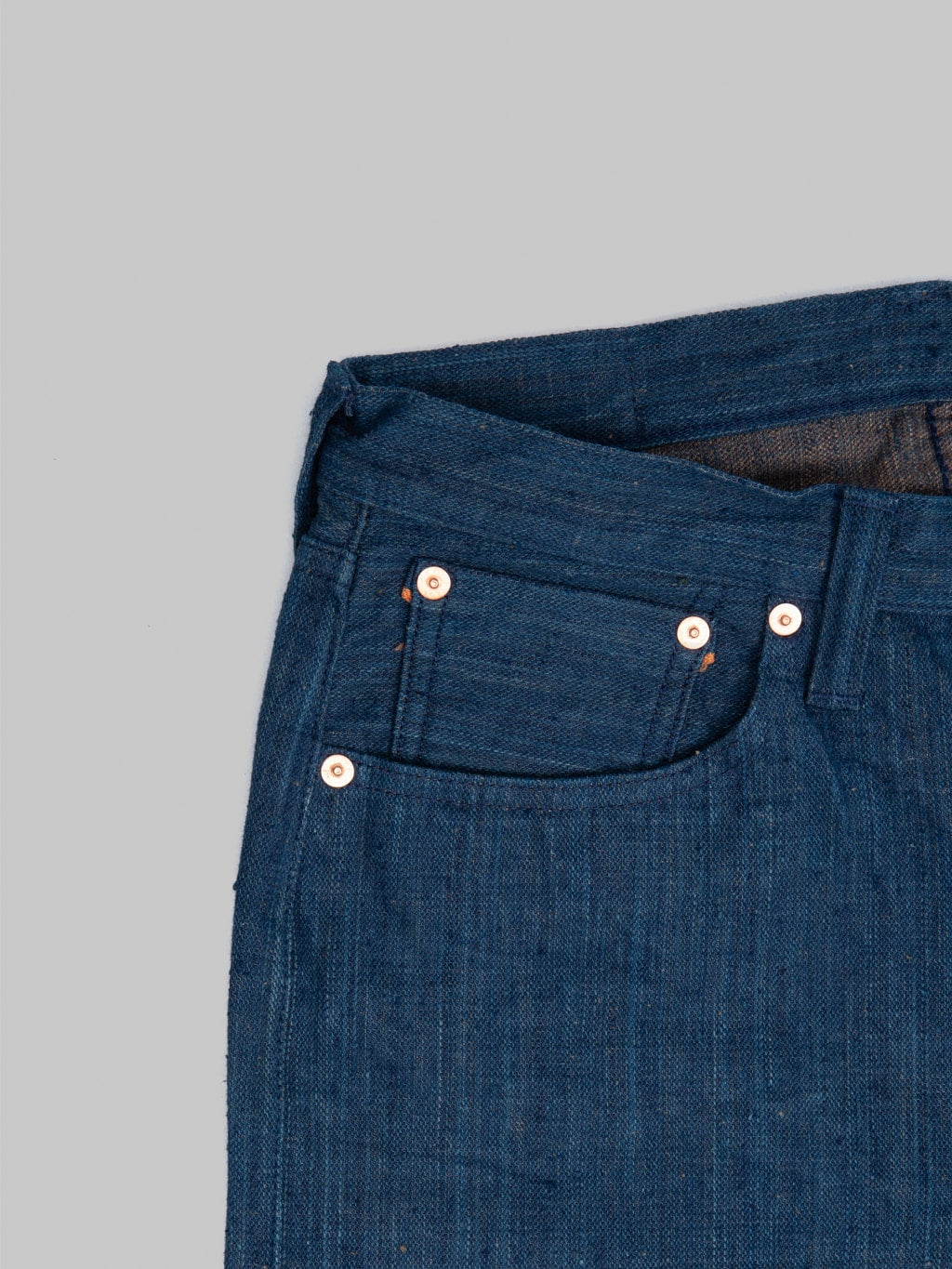 Graph Zero 13oz "Natural Dyeing Natural Indigo x Kakishibu" Regular Straight Jeans