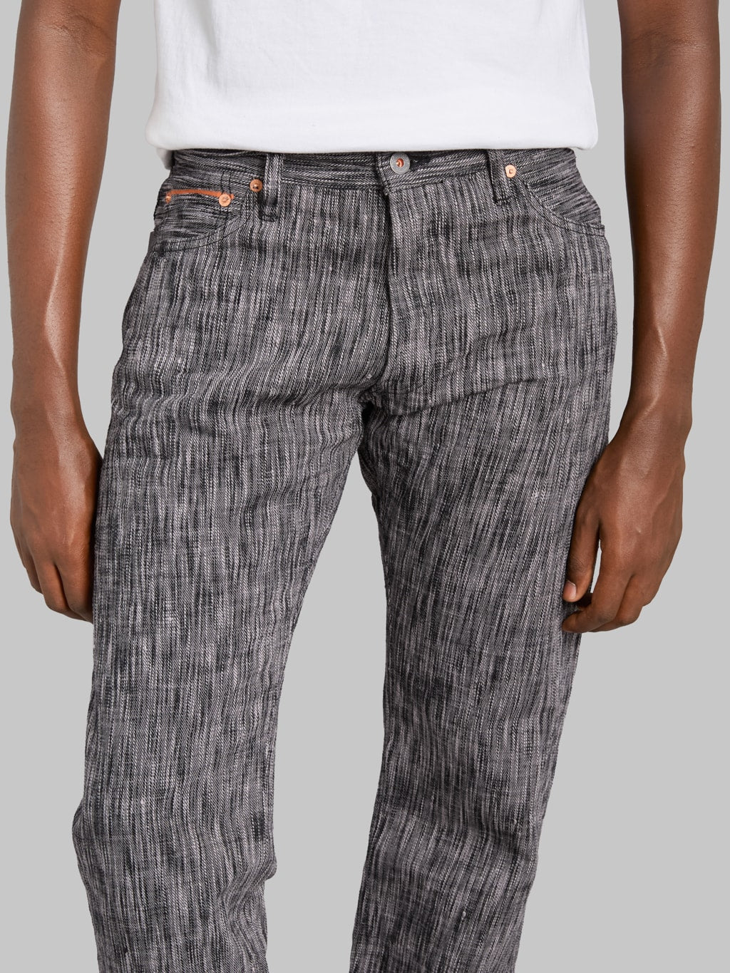 Graph Zero 15oz "Skein Dyeing Denim" Slim Jeans Black Grey