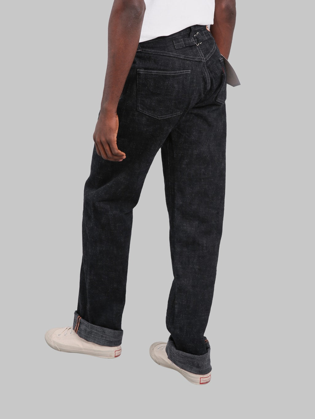 Graph Zero 15oz "Skein Dyeing Denim" Heritage Regular Straight Jeans Black - Redcast Heritage Co.