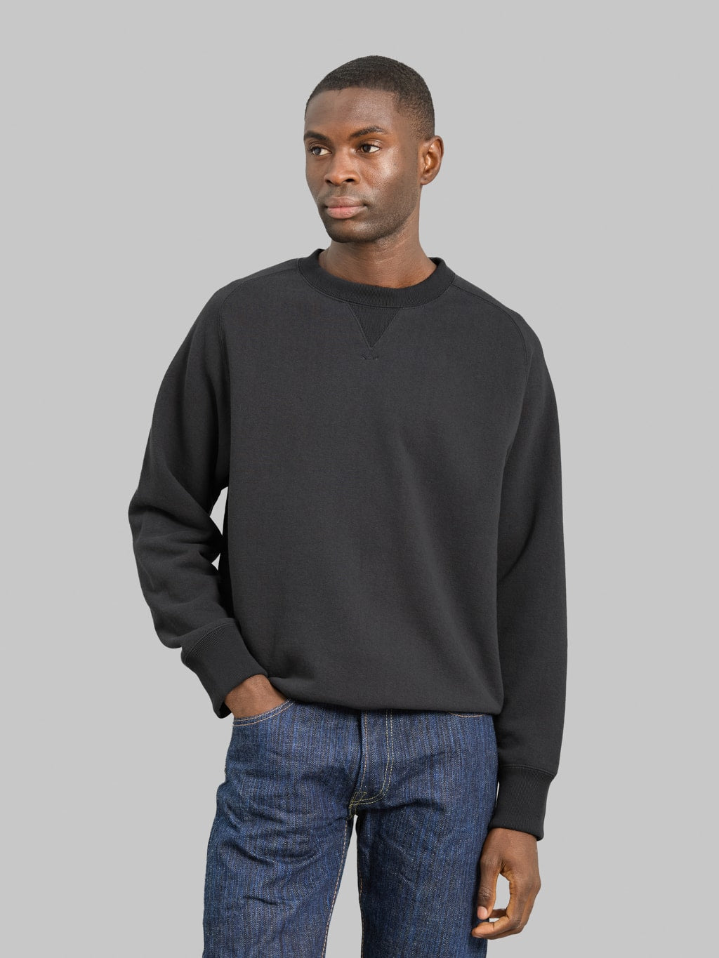 Jackman Big Loop Crewneck Ink Black