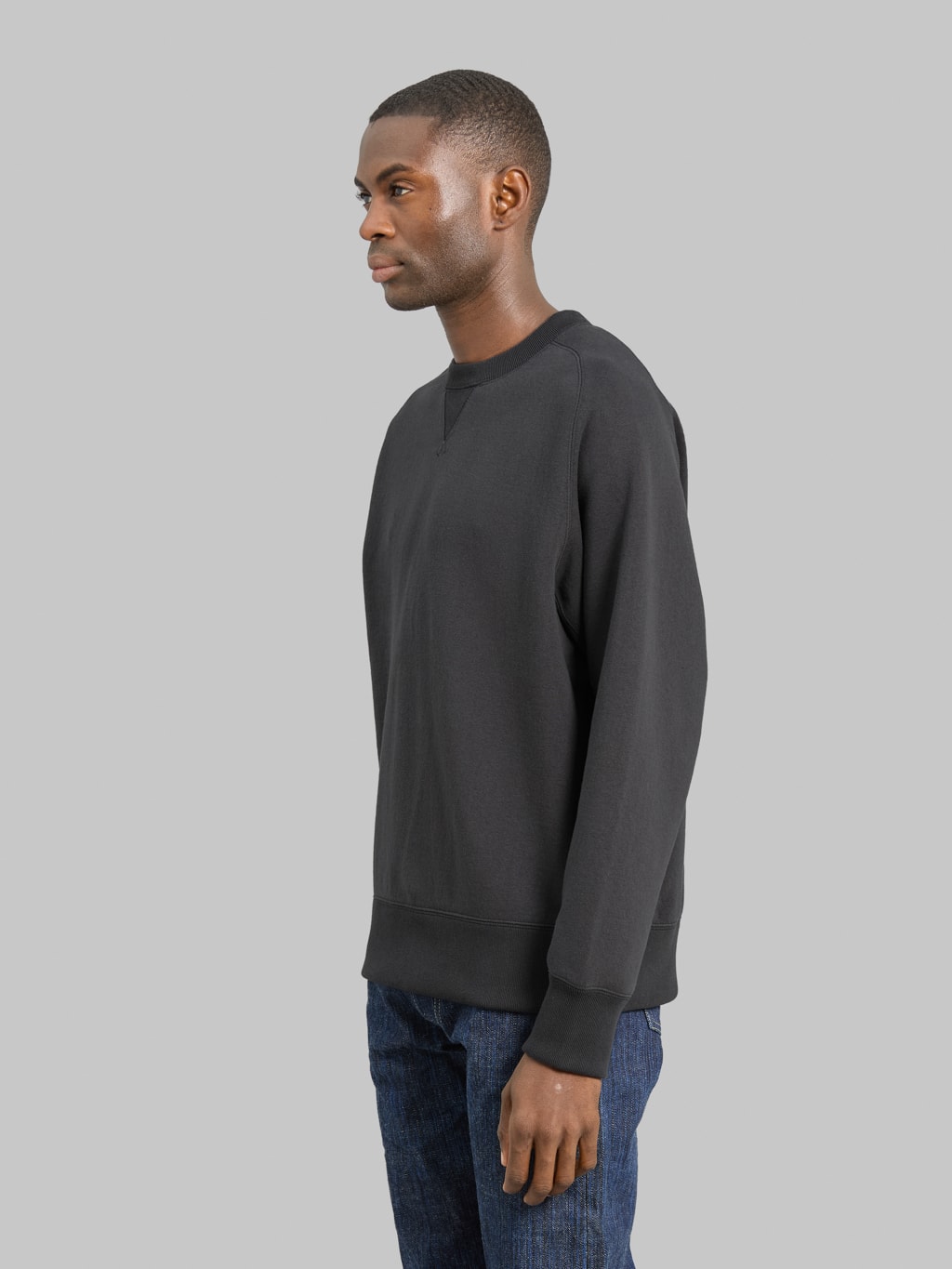 Jackman Big Loop Crewneck Ink Black