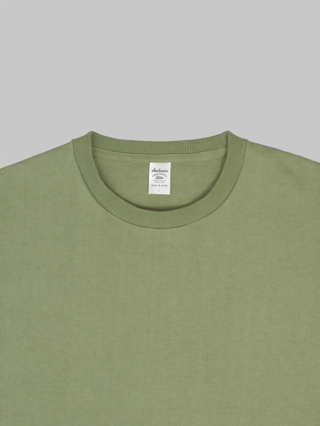 Jackman Dotsume TShirt Olive collar