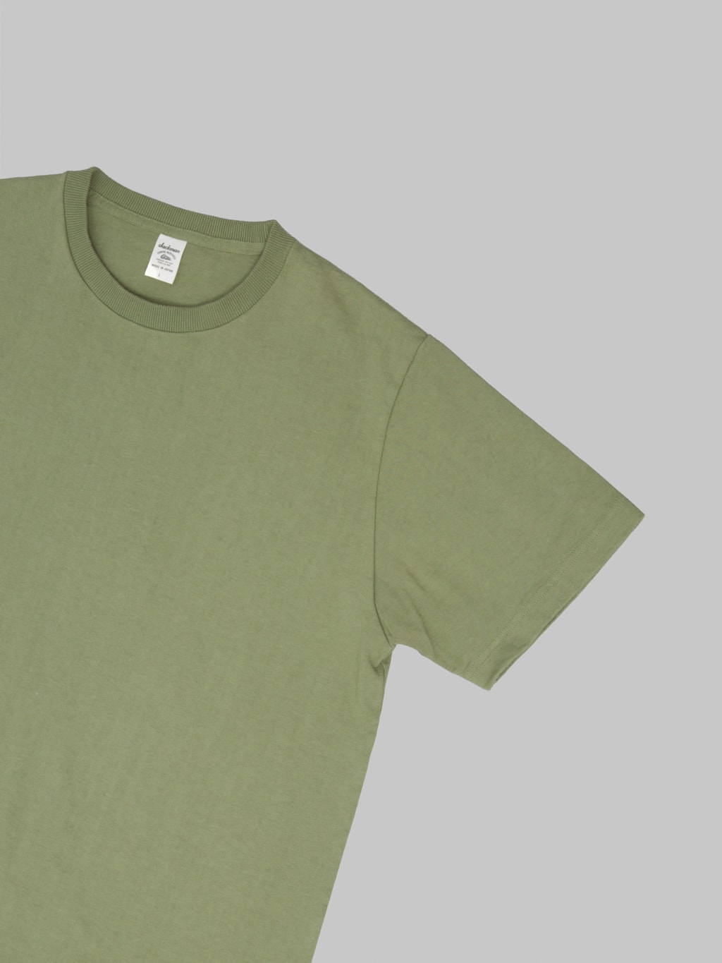 Jackman Dotsume TShirt Olive sleeve
