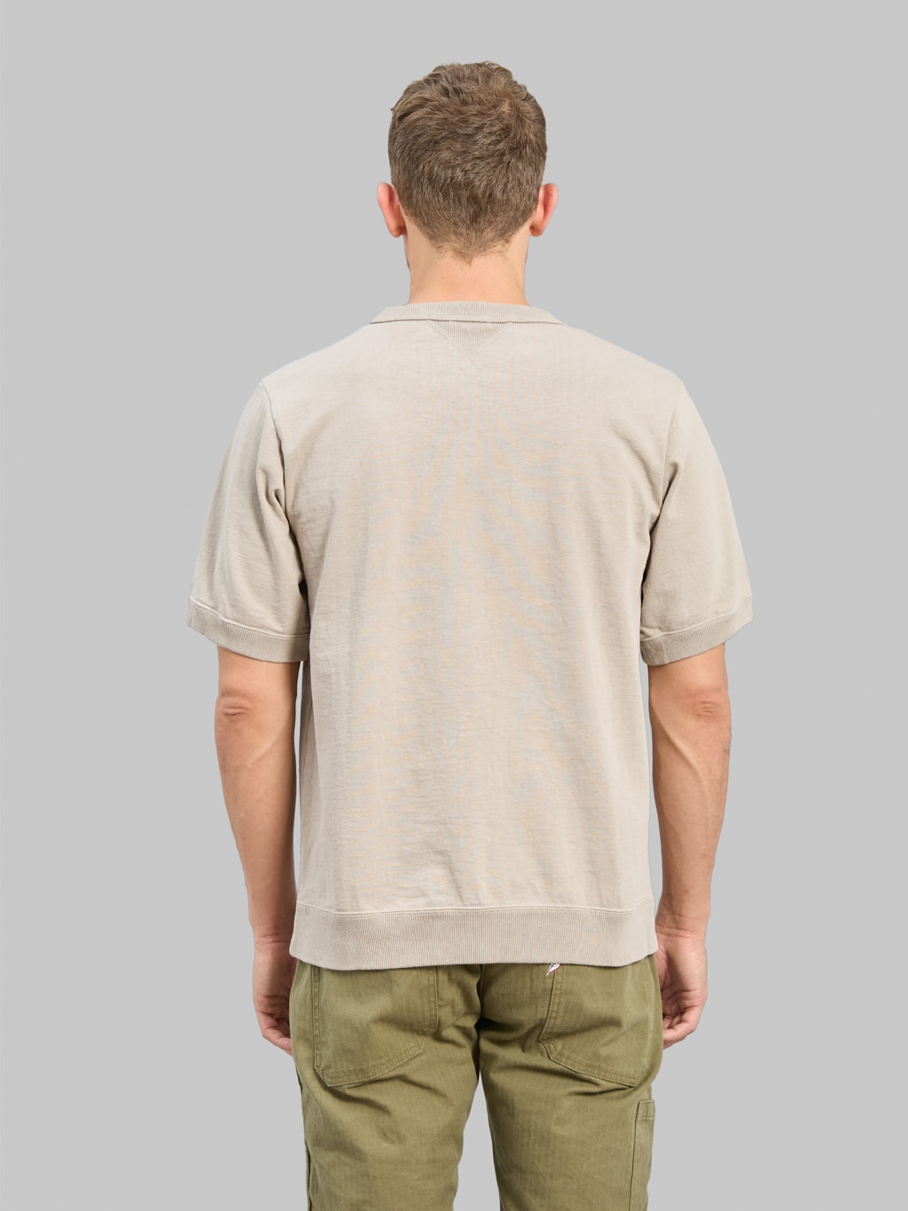 Jackman Dotsume Rib TShirt Dirty Dirty Base back fit