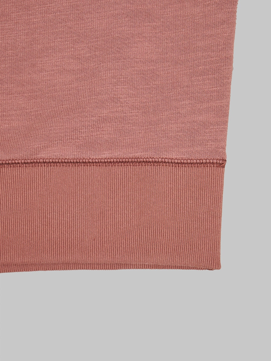 Jackman GG Sweat Crewneck Pale brick hem cut detail
