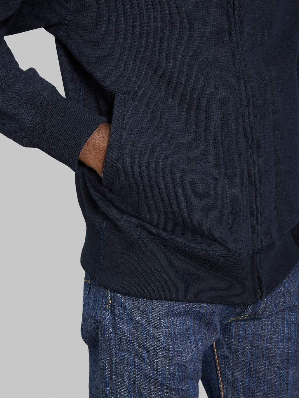Jackman GG Sweat Zip Parka Navy