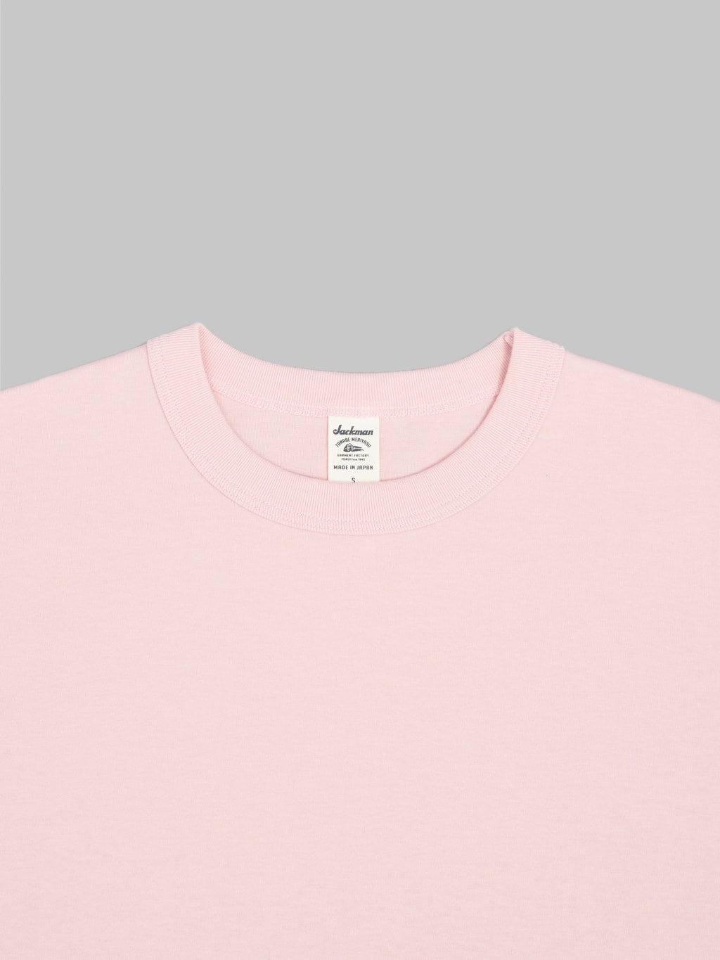 jackman grace tshirt baby pink crewneck