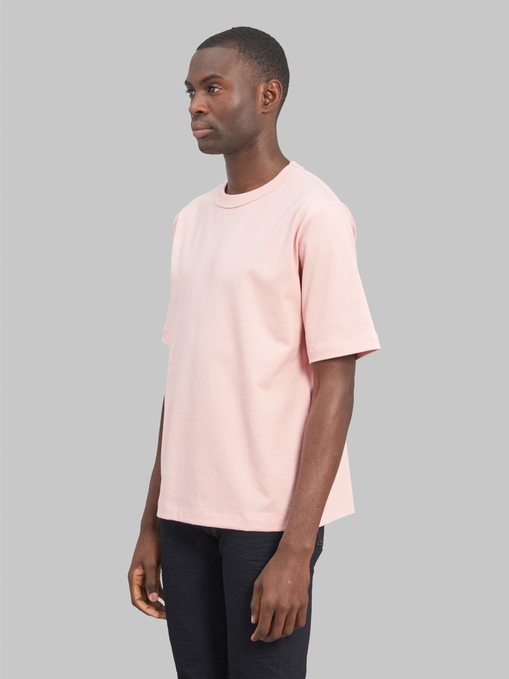jackman grace tshirt baby pink model side fit