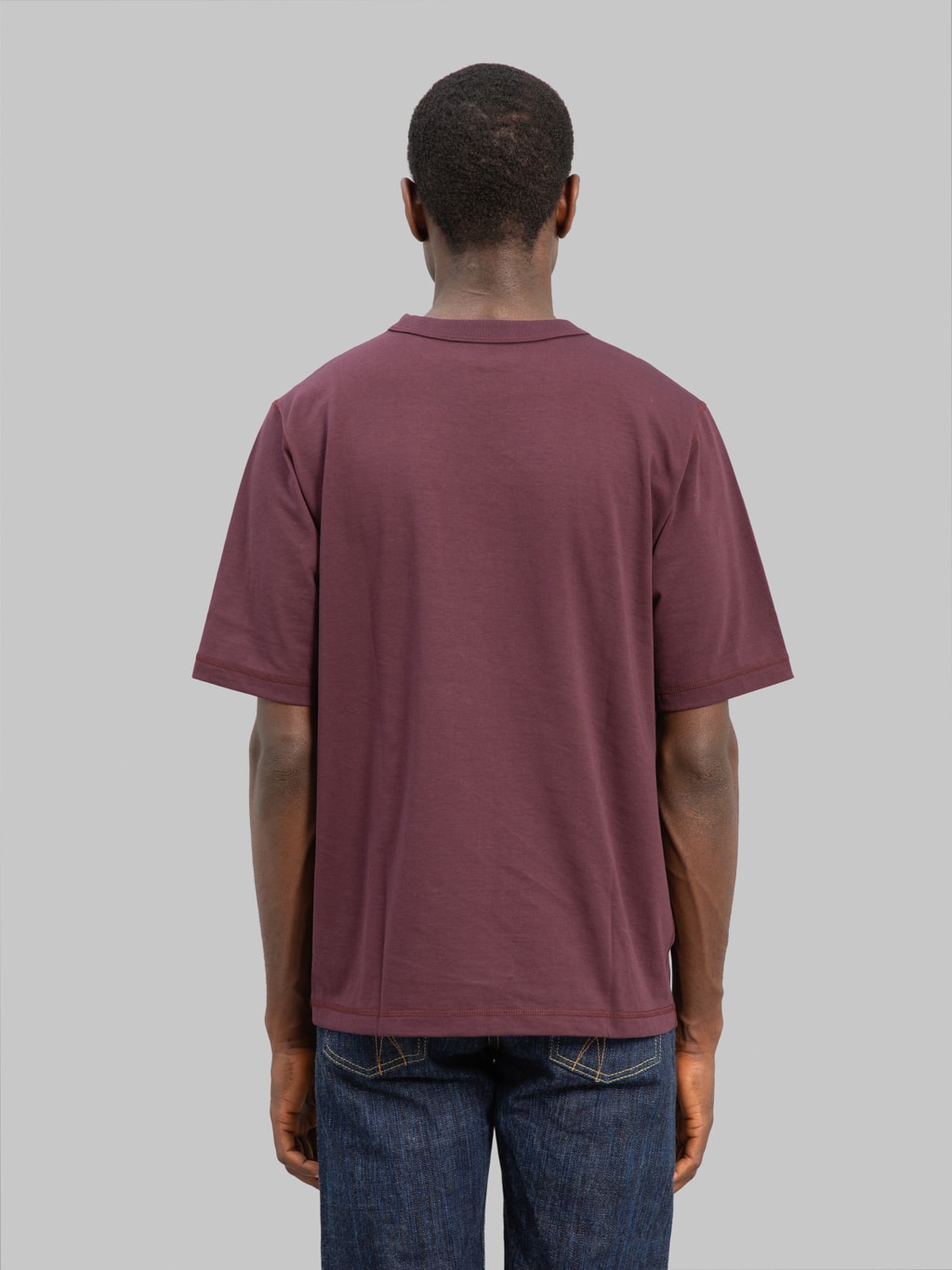 Jackman Grace TShirt Mauve Wine back fit