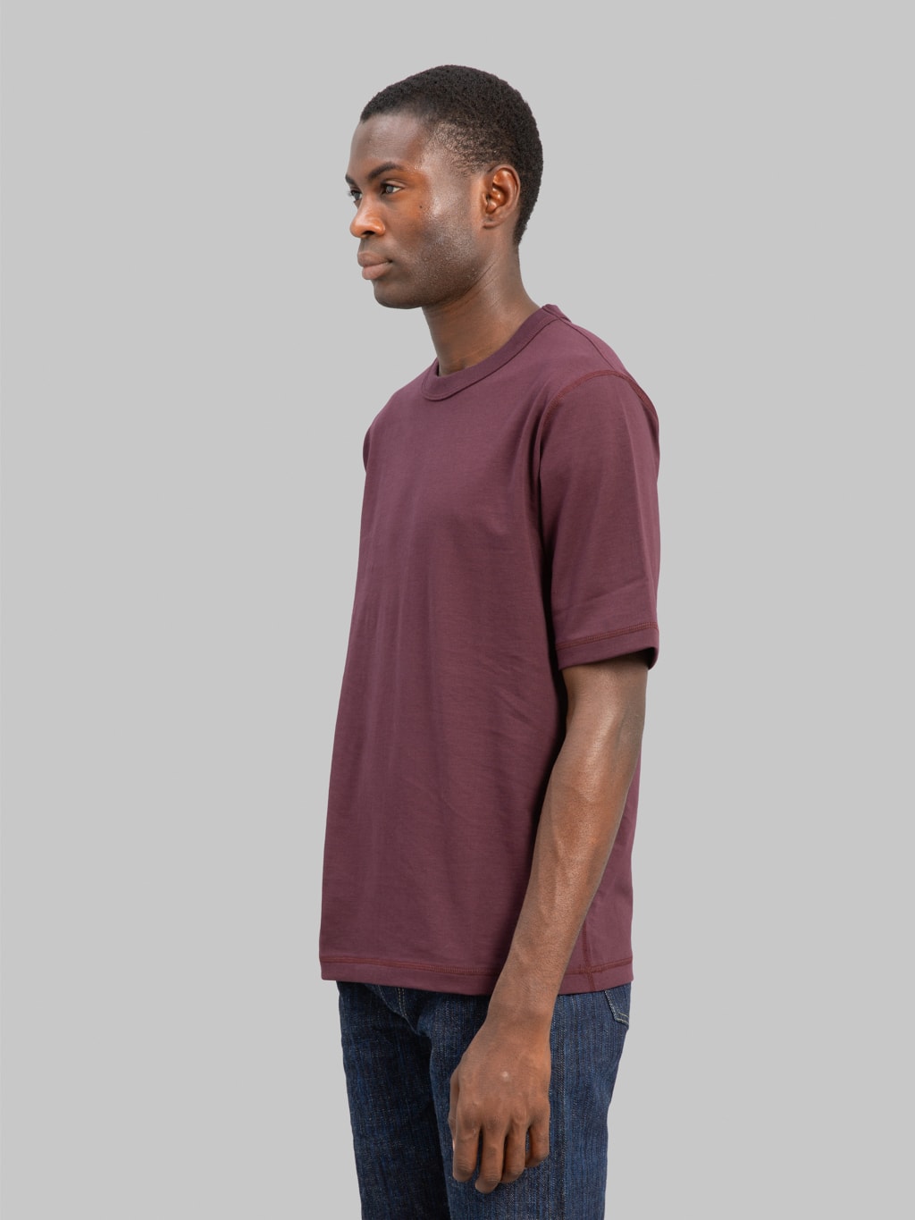 Jackman Grace TShirt Mauve Wine side fit