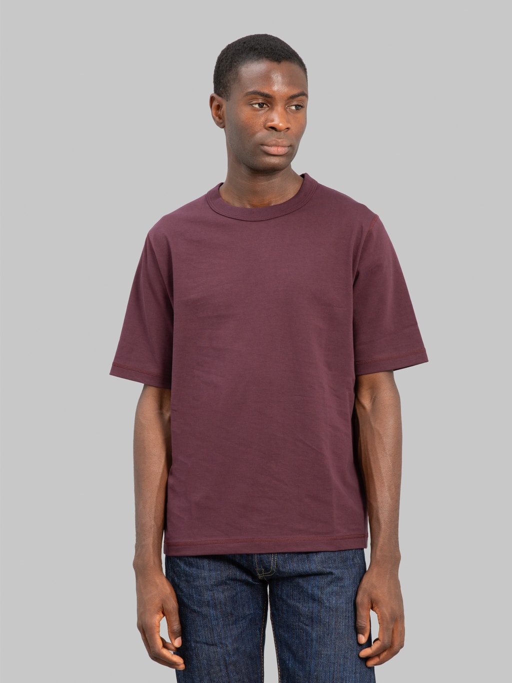 Jackman Grace TShirt Mauve Wine styled