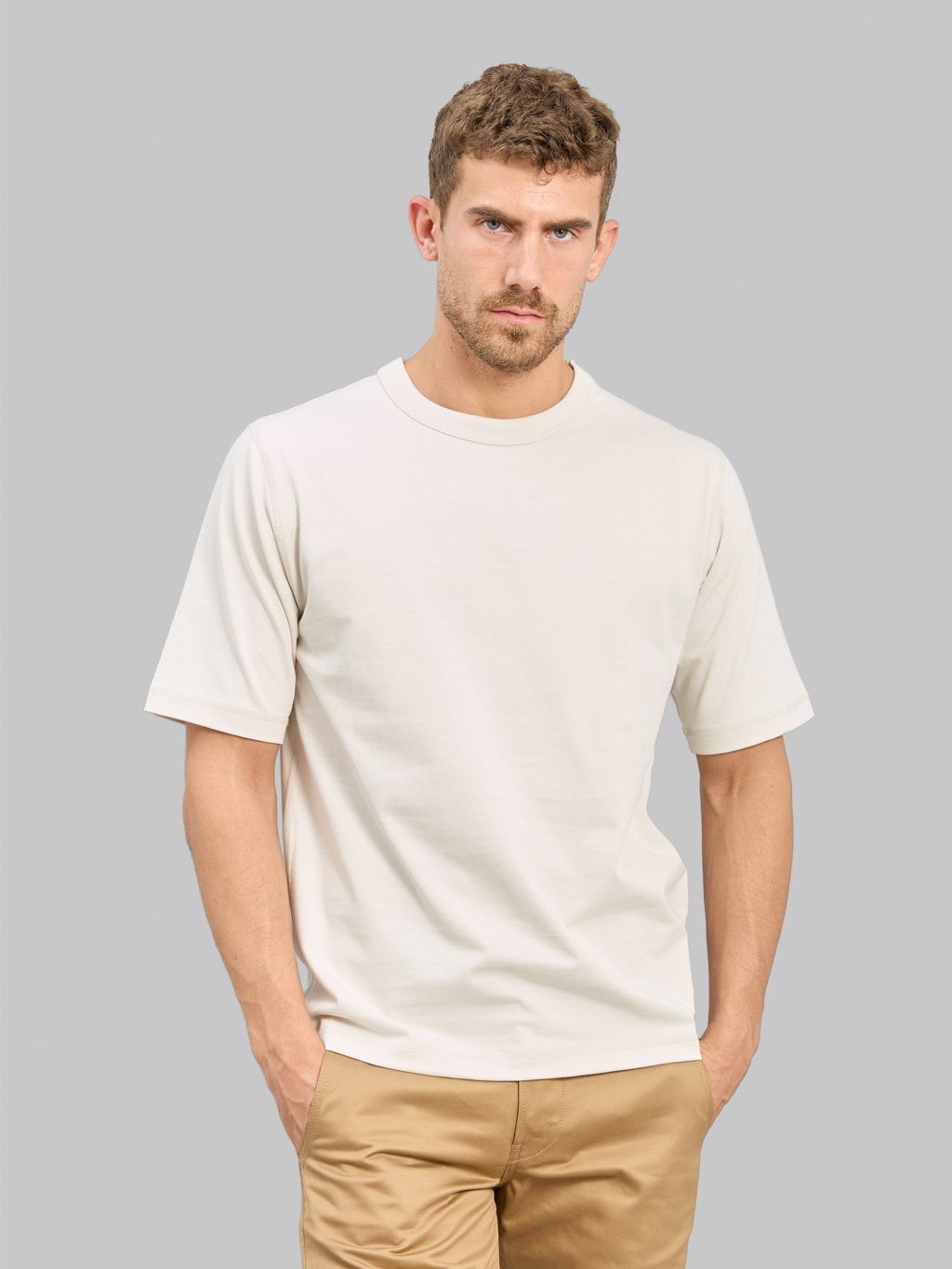 Jackman Grace T-Shirt Rosin White