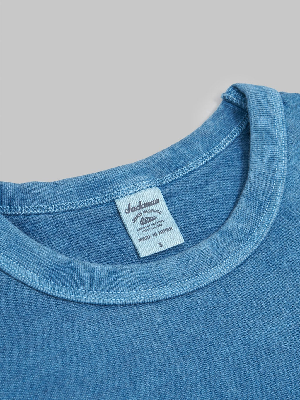 jackman lead off tshirt fade blue fabric