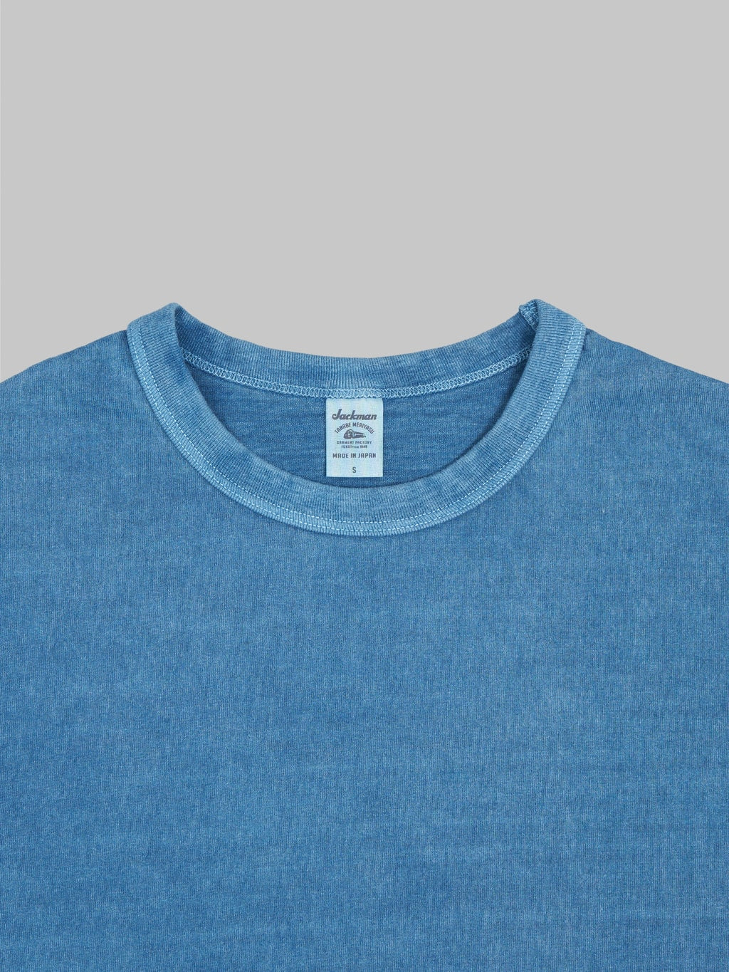 jackman lead off tshirt fade blue closeup