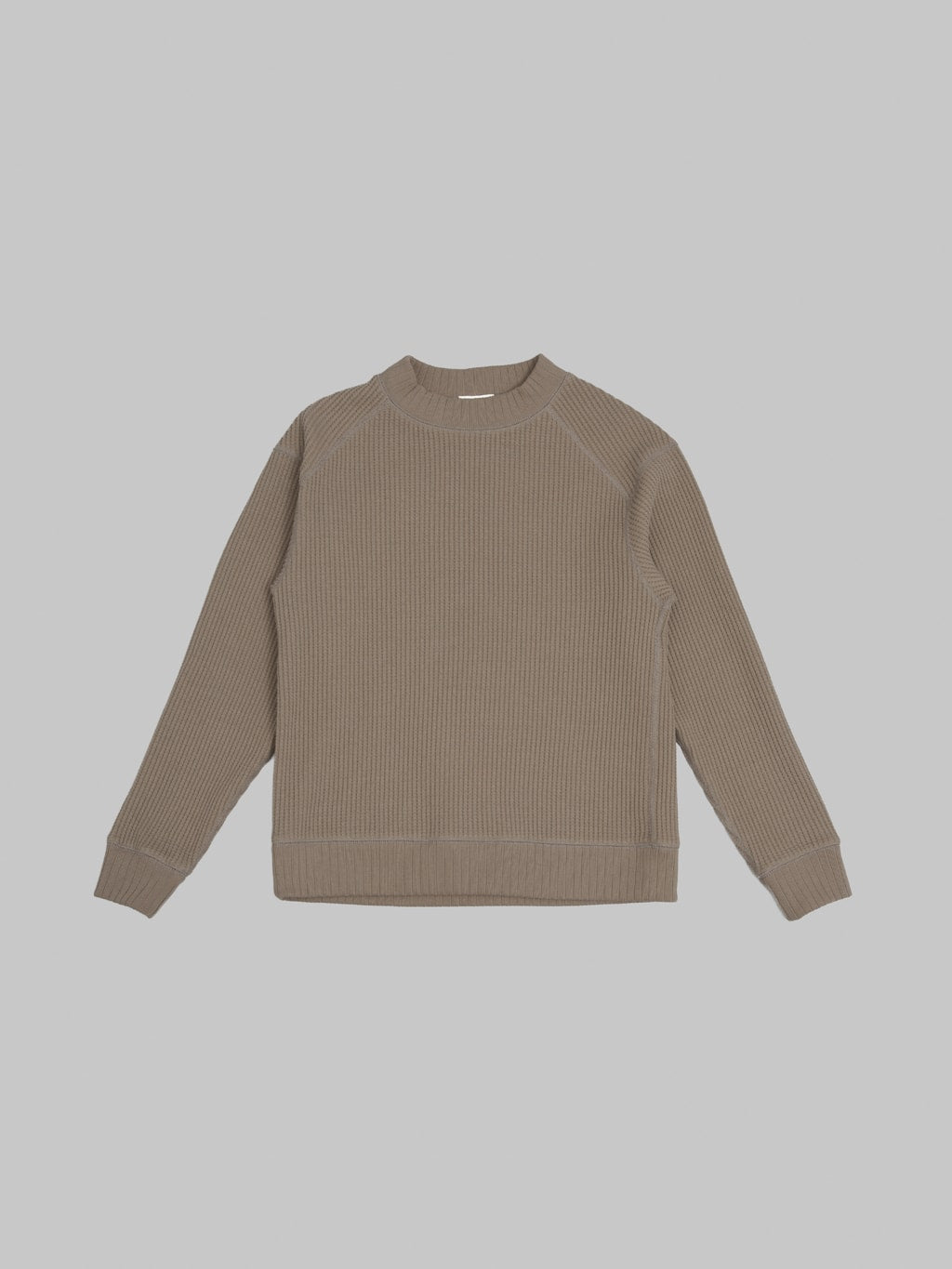 Jackman Waffle Midneck Sweater Sepia