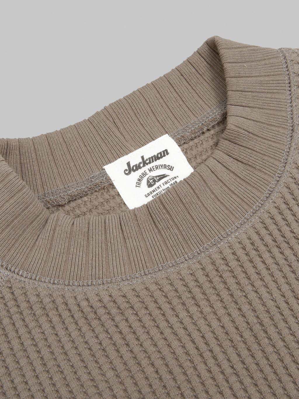 Jackman Waffle Midneck Sweater Sepia