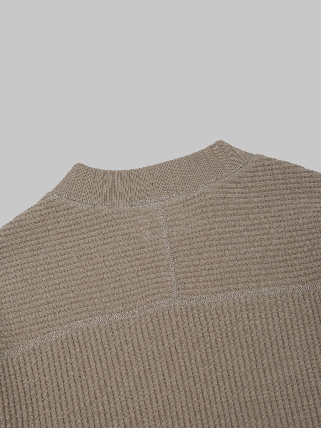 Jackman Waffle Midneck Sweater Sepia