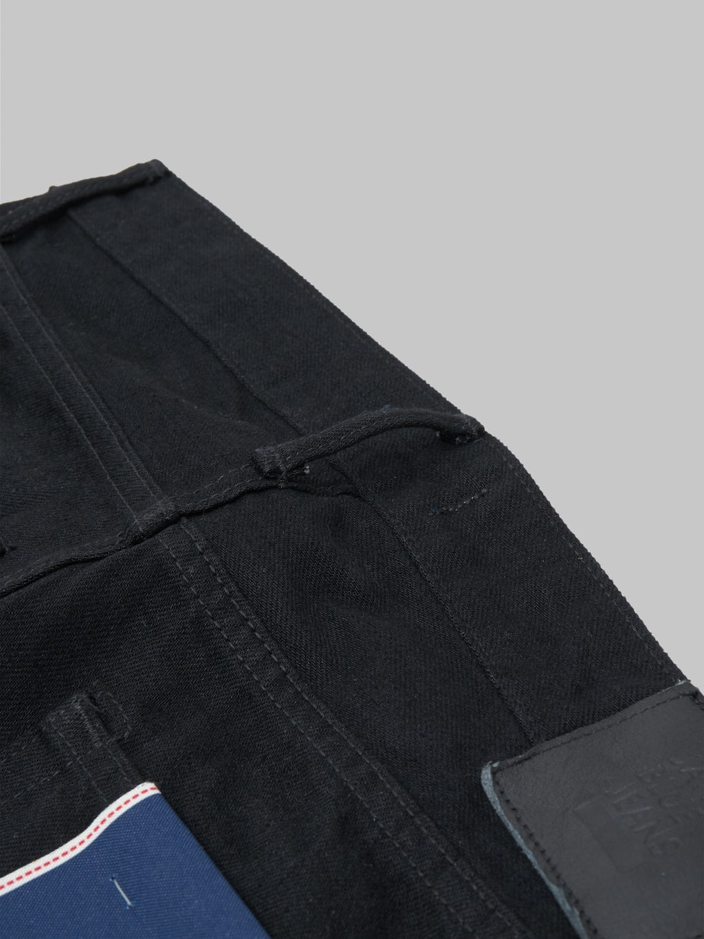 japan blue j214 us cotton circle black selvedge jeans belt loop