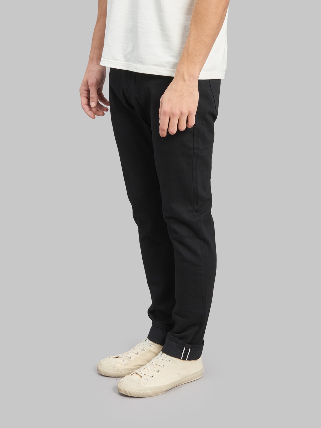 japan blue j214 us cotton circle black selvedge jeans side fit