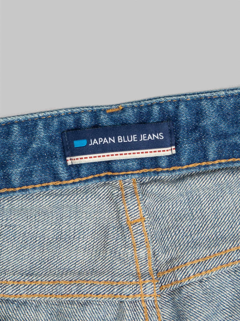 Japan Blue J304MID Africa Cotton Stonewashed Straight Jeans Middle Indigo interior tag
