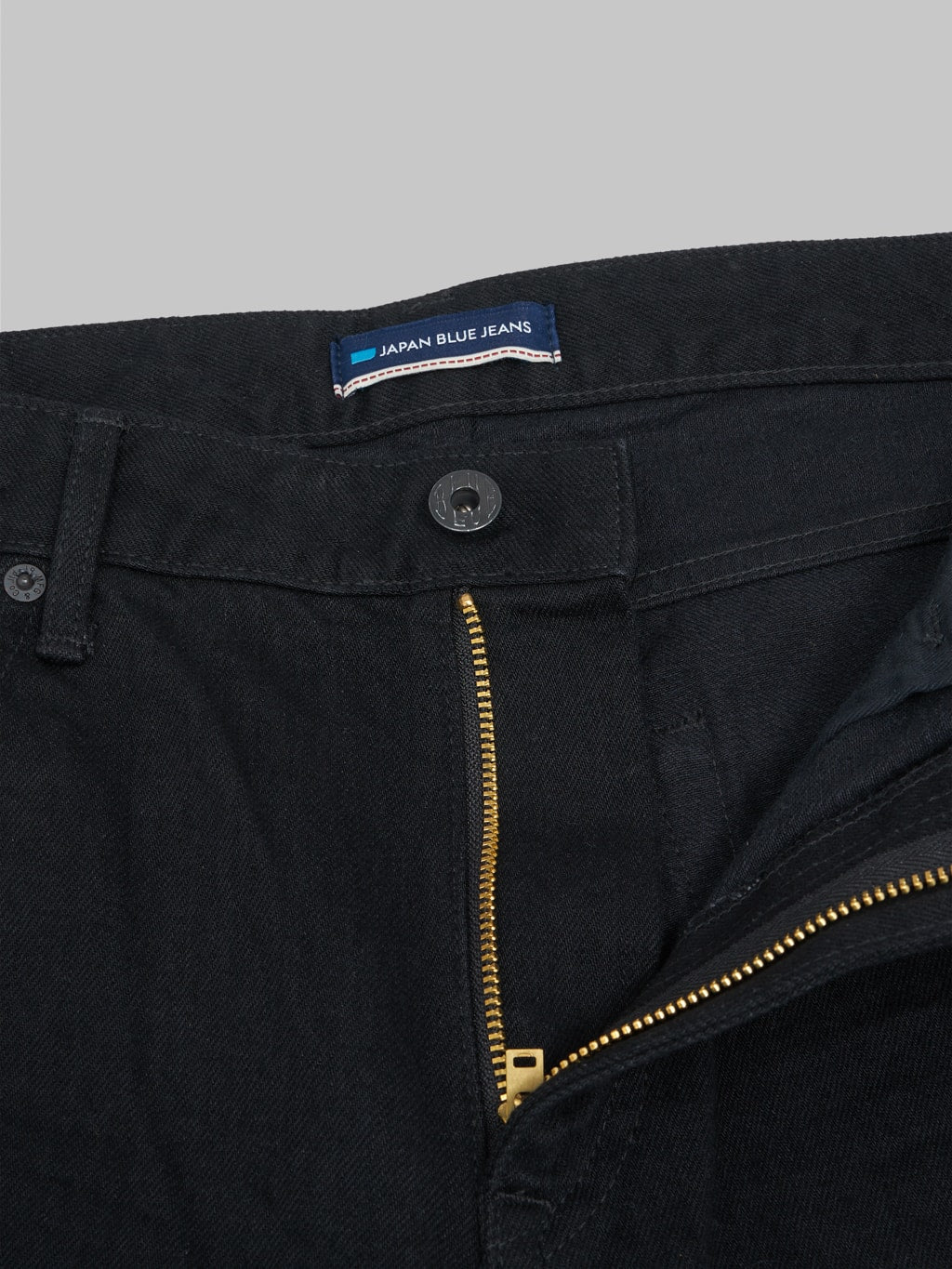 japan blue j314 us cotton circle straight black selvedge jeans zip